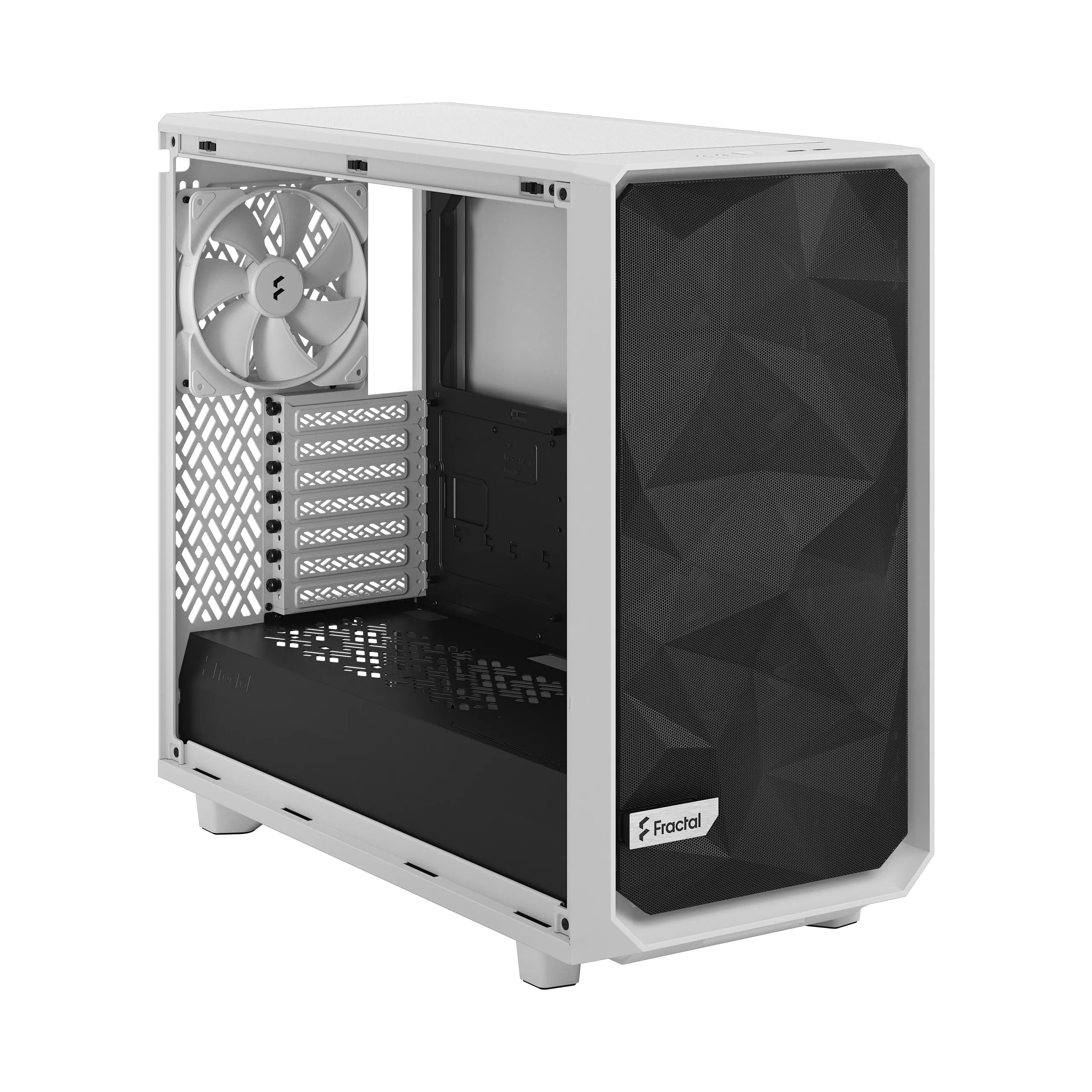 Fractal Design Meshify 2 Lite - Mid Tower case with window, White / Clear Tint