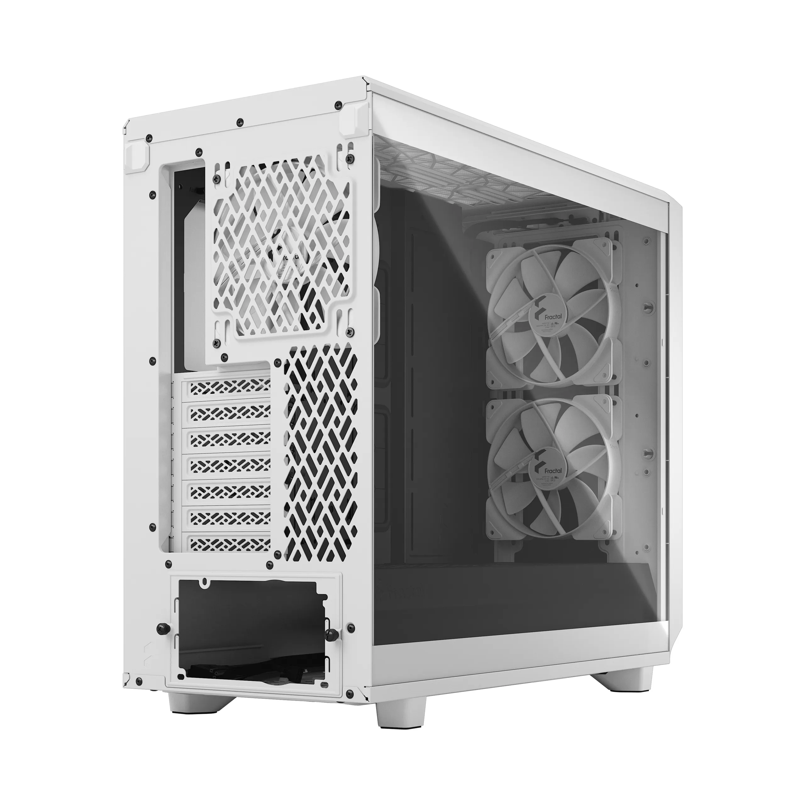 Fractal Design Meshify 2 Lite - Mid Tower case with window, White / Clear Tint