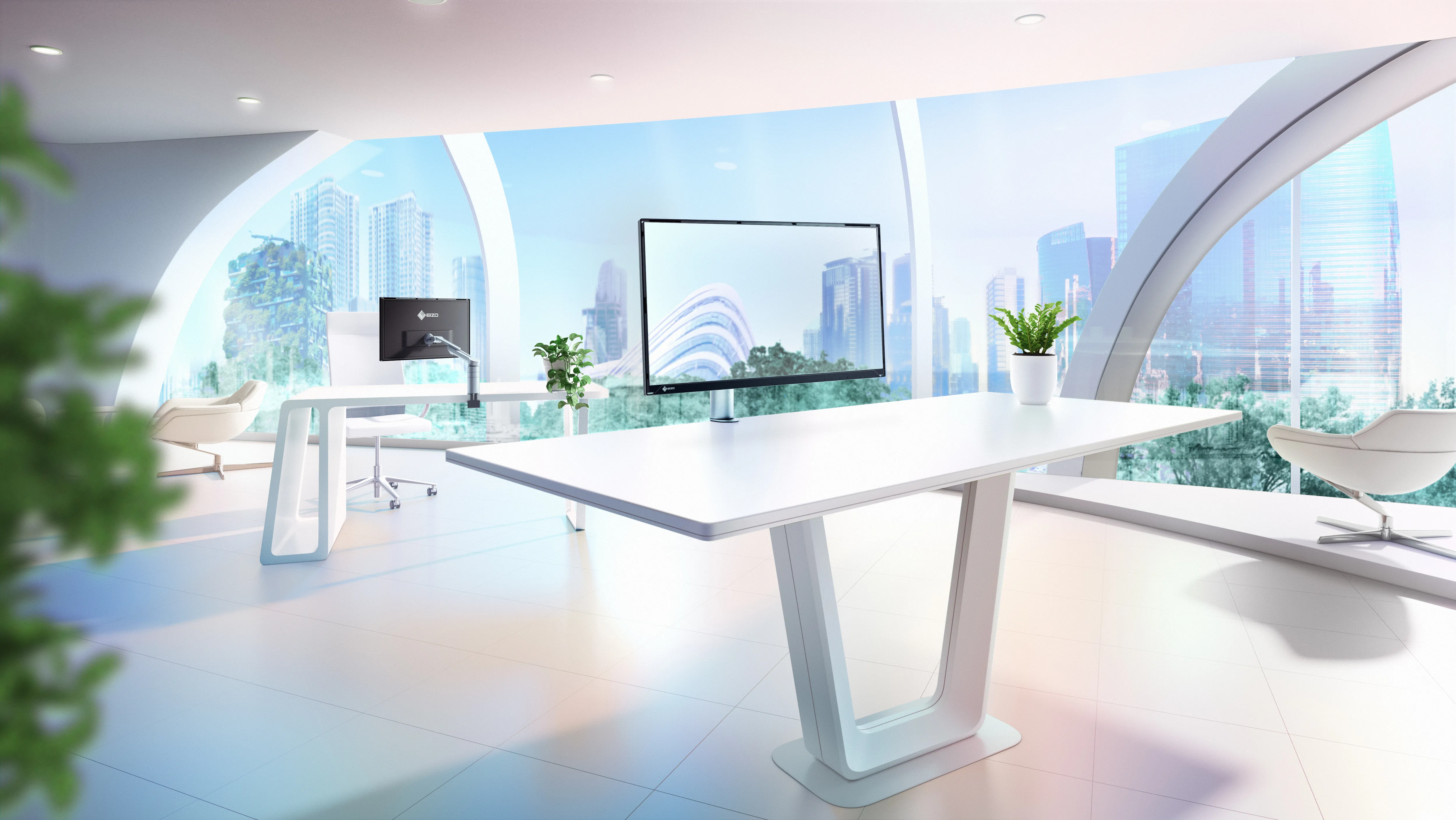 EIZO FlexScan FLT-BK 23.8" Full HD, IPS Monitor with USB-C hub