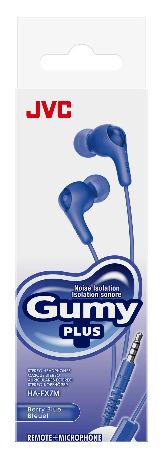 JVC Gumy Plus HA-FX7M -nappikuulokkeet, sininen