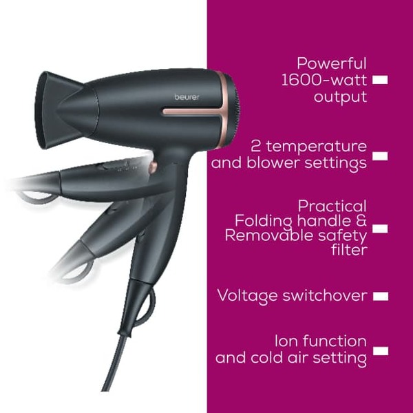 Beurer HC 25 Limited Edition 2025, 1600W - hair dryer, Black