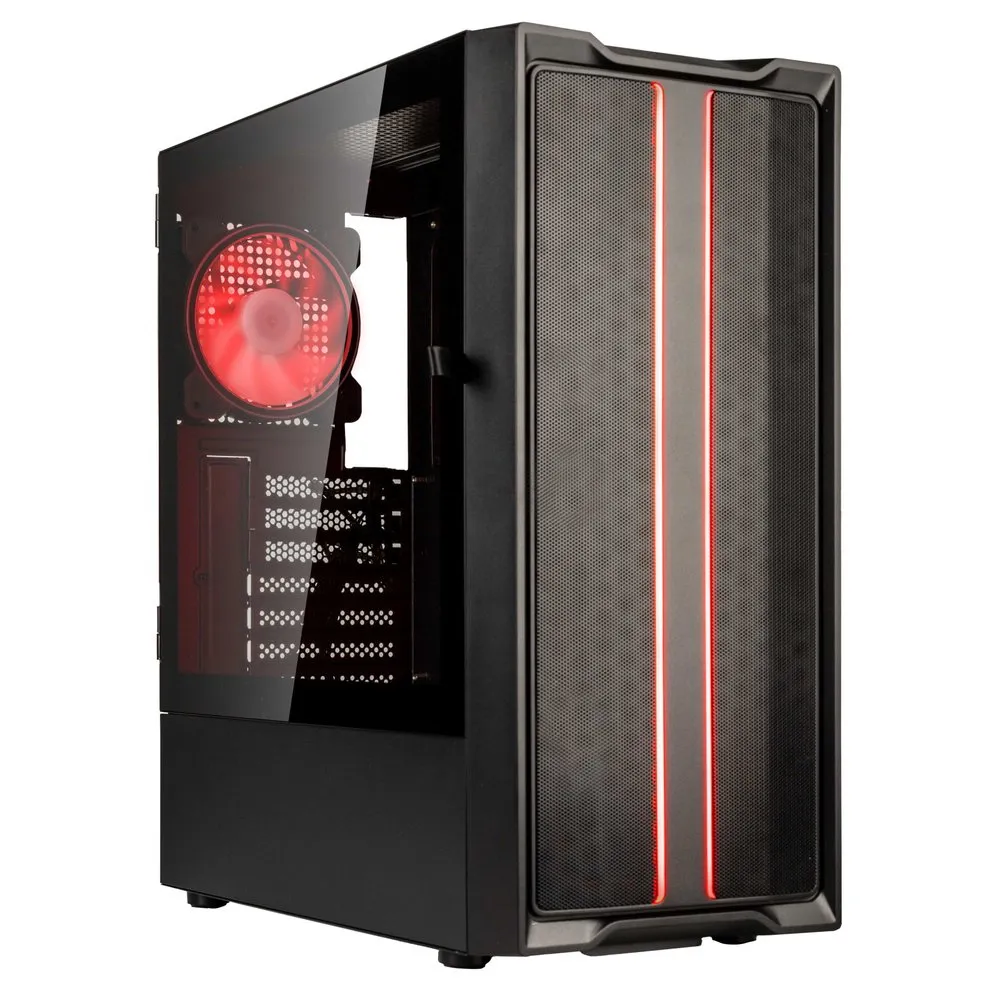 Kolink Inspire K12 ARGB - Mid Tower case, Black, Transparent