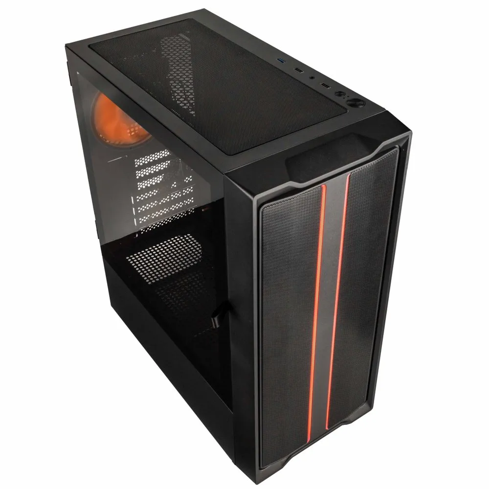 Kolink Inspire K12 ARGB - Mid Tower case, Black, Transparent