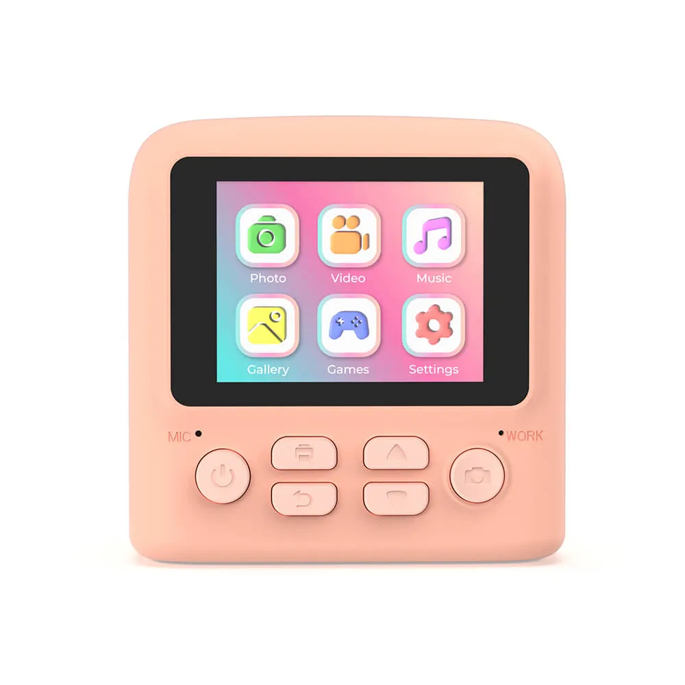 MOB Pixiprint - instant camera, pink, 5 film rolls, 5 games