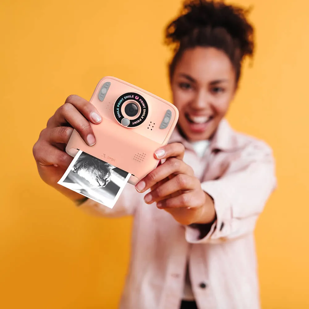 MOB Pixiprint - instant camera, pink, 5 film rolls, 5 games