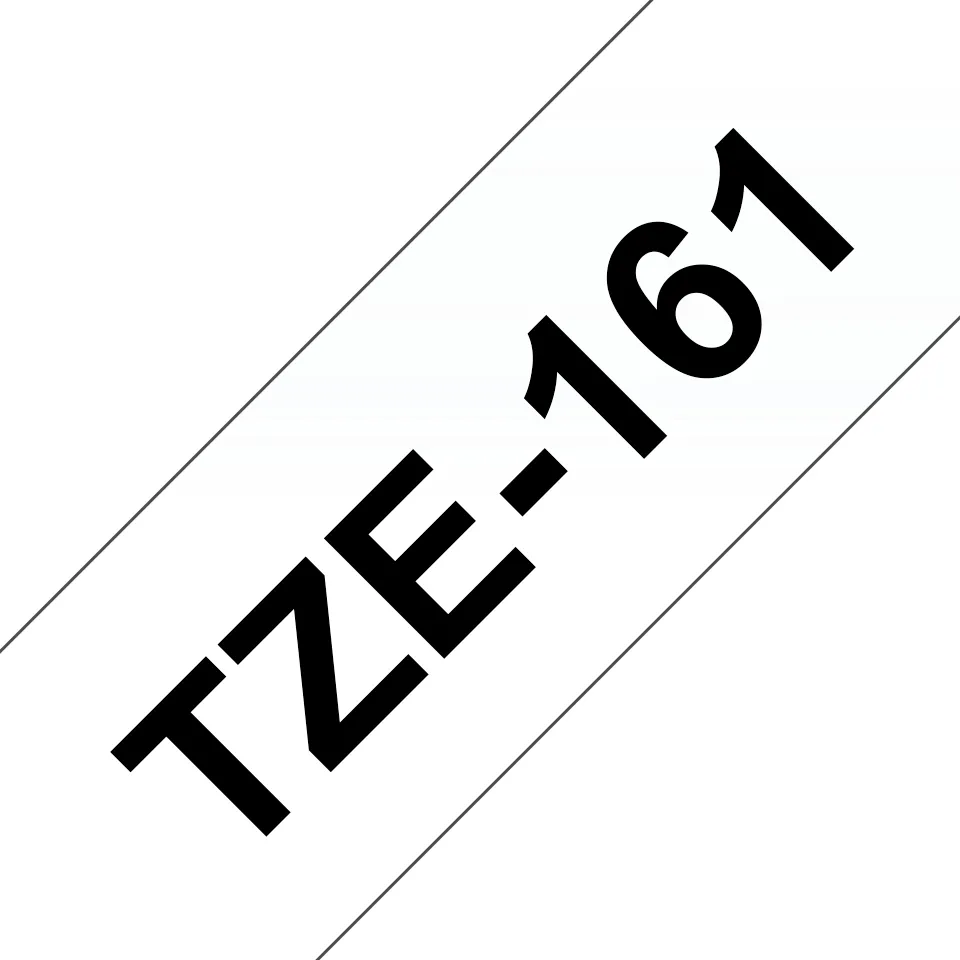 BROTHER TZE161 36 BLACK ON CLEAR