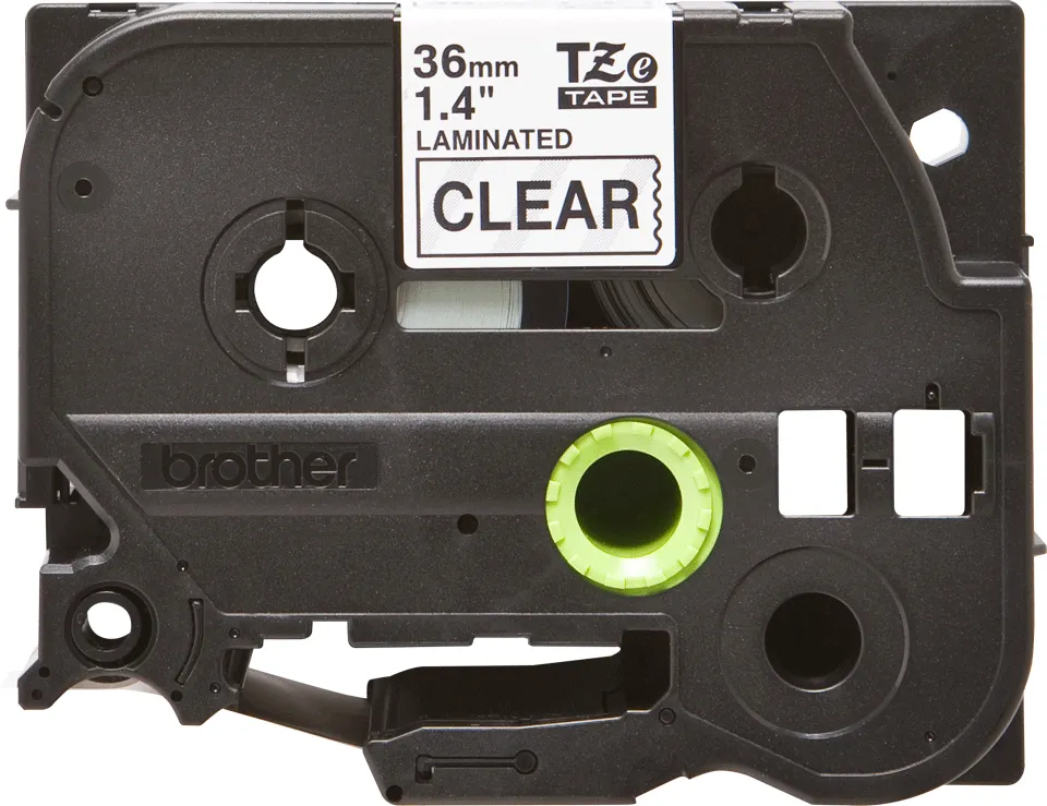BROTHER TZE161 36 BLACK ON CLEAR
