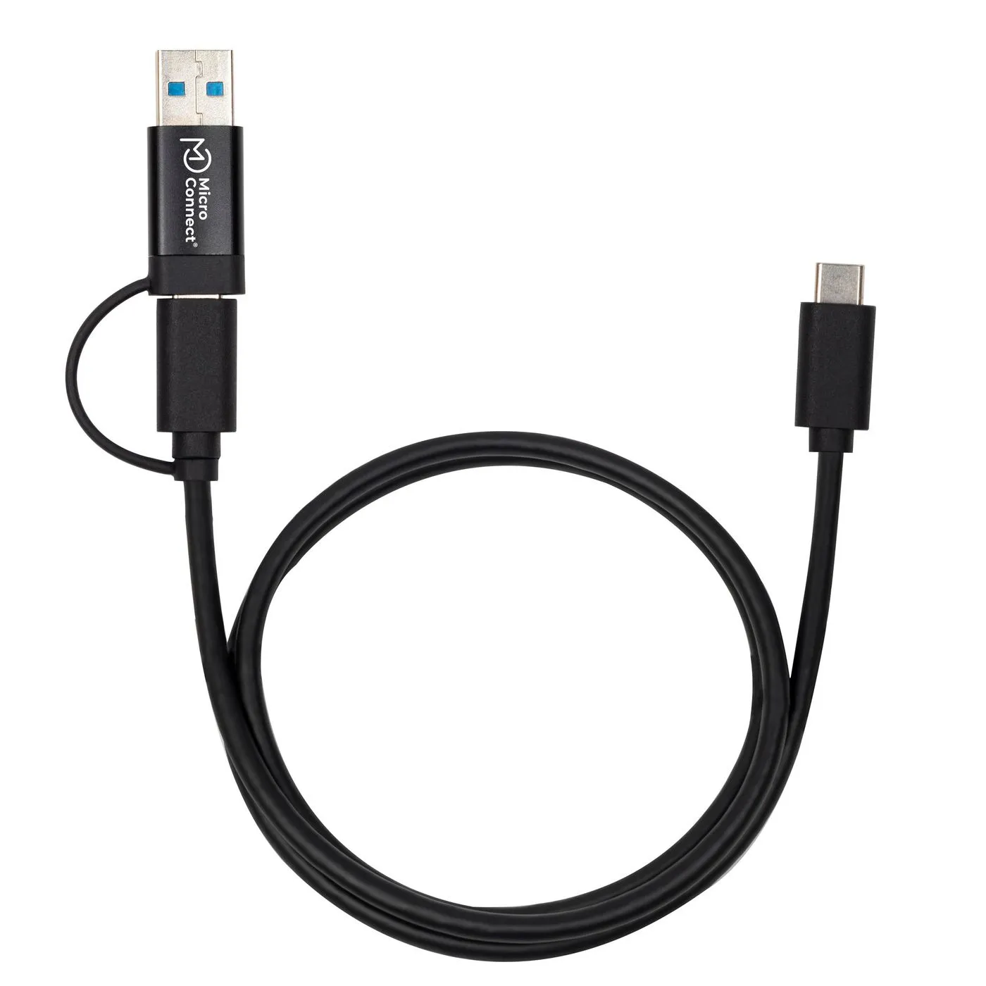 MicroConnect USB-C – USB-C 3.1 Gen 1 - cable, 1 m, Black