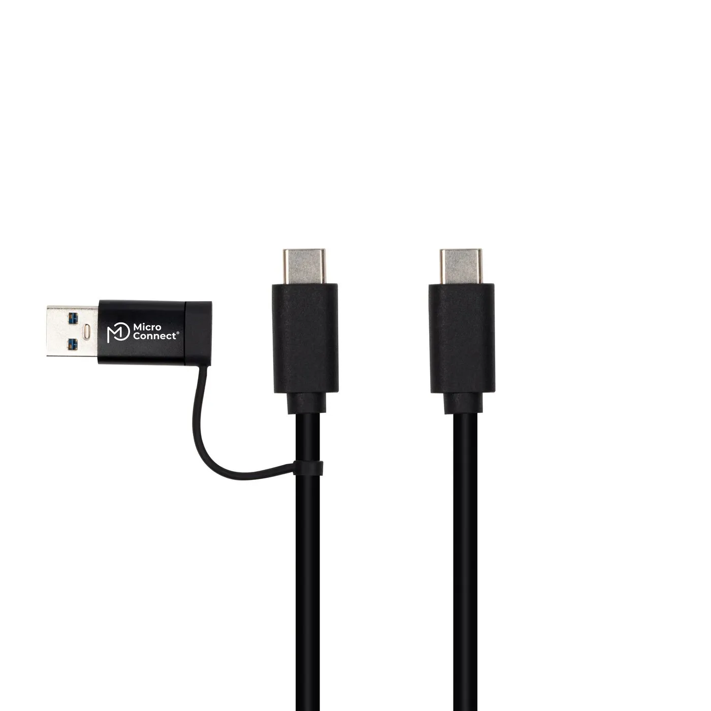 MicroConnect USB-C – USB-C 3.1 Gen 1 - cable, 1 m, Black