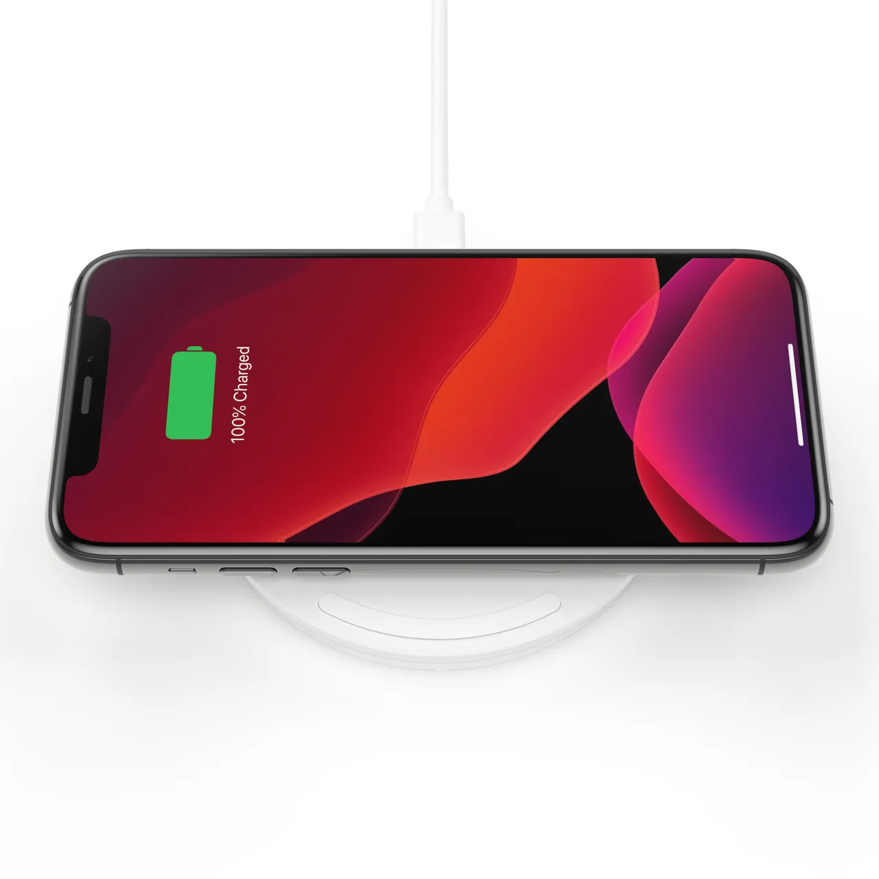 10W Wireless Charging Pad with Micro USB Cable / No PSU (White)