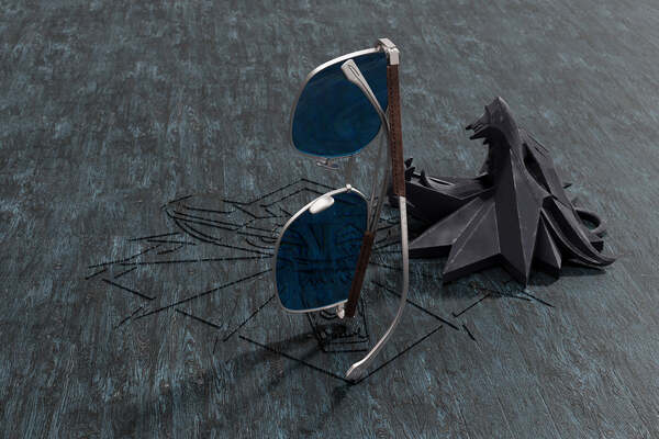 Gunnar Witcher White Wolf - gaming eyewear, Steel/Umber, Sun