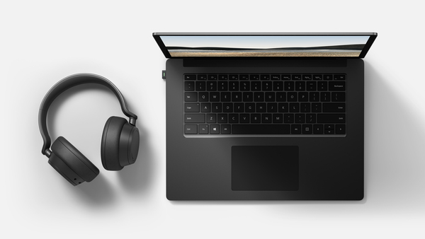 Microsoft Surface Headphones 2+ -langattomat kuulokkeet mikrofonilla, musta