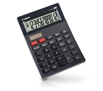 CANON AS-120 12-stelliger mini table calculator solar