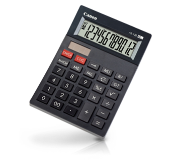 CANON AS-120 12-stelliger mini table calculator solar
