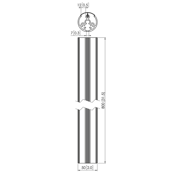 Vogel's Pro PUC 2108 Pole Basic 80cm