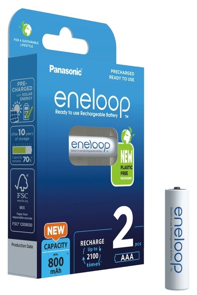 Panasonic Eneloop AAA-akku 750mAh 2kpl/pkt