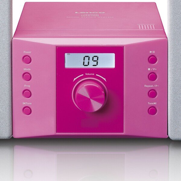 Lenco MC-013P Portable Micro Stereo System - Pink