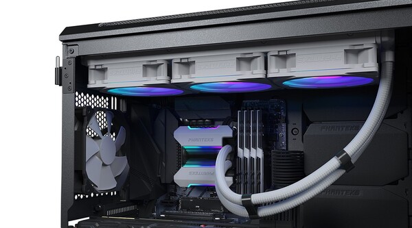 Phanteks Glacier One 360MP HALOS D-RGB AIO Liquid CPU Cooler, White