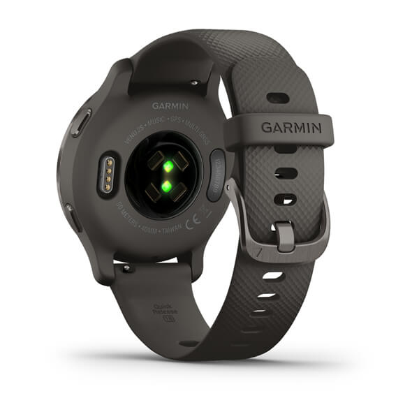 Garmin Venu 2S - smartklocka, Gr&aring;/Musta