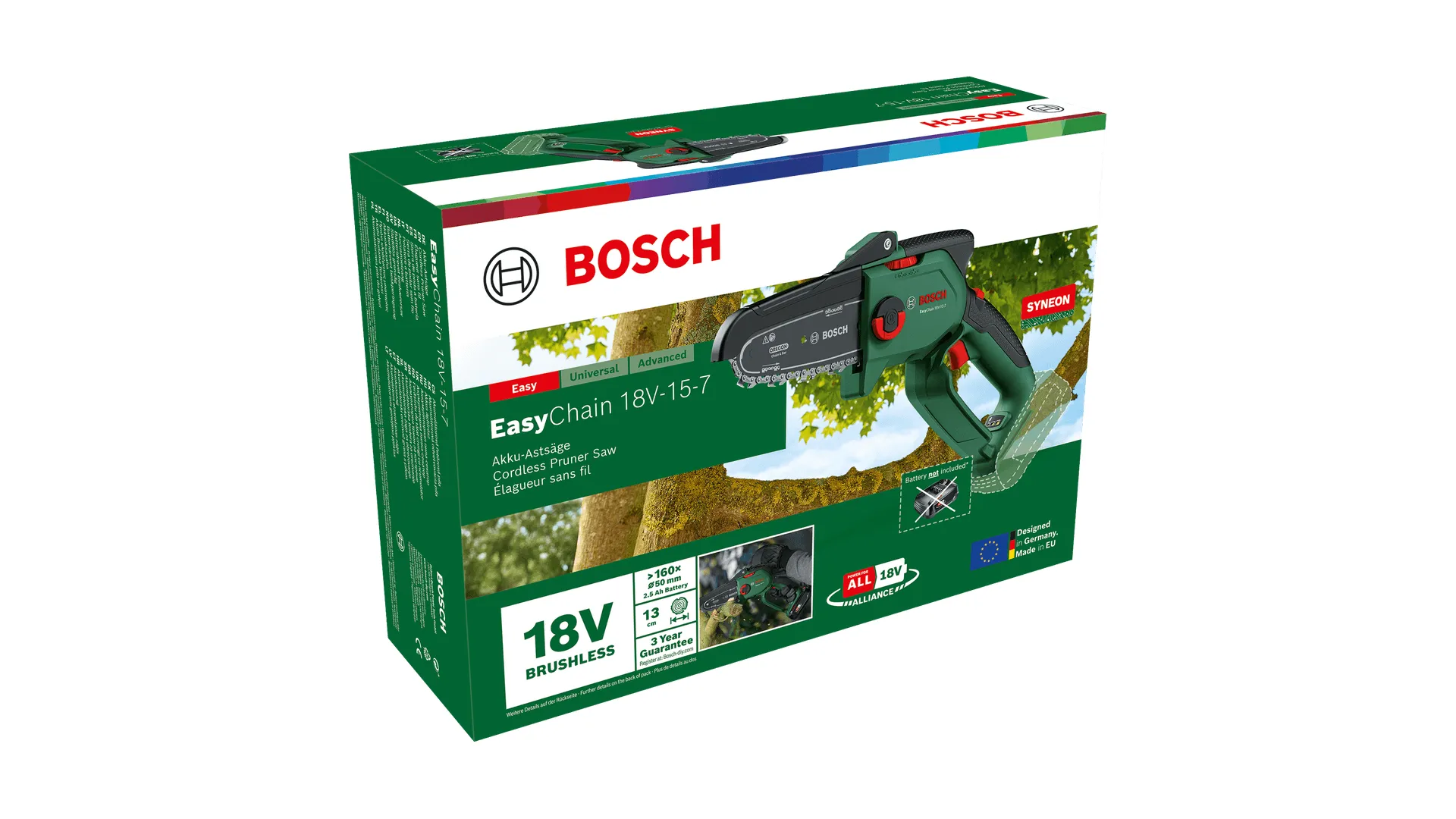 Bosch EasyChain 18V-15-7 solo - chainsaw (without battery)