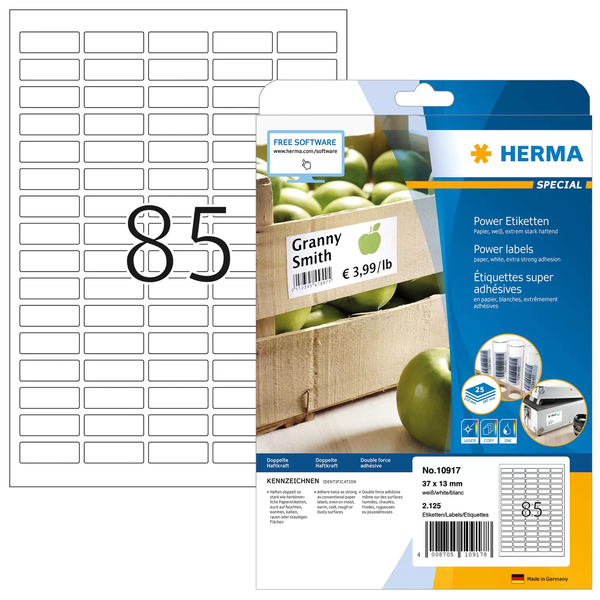 Herma label extremely strong 37x13 (2125)