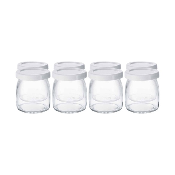 Steba JM 3 Yogurt Maker, 1.4 L, 8 Jars, Stainless Steel/White