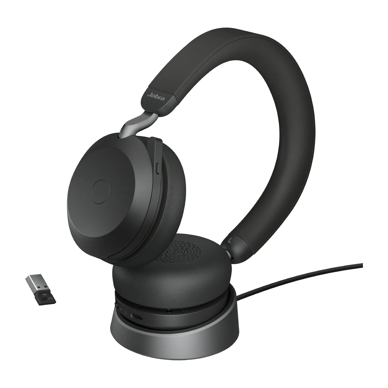 Jabra Evolve2 75 L380a UC - wireless headset + charging stand