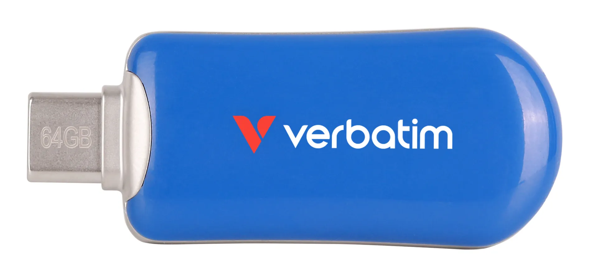 Verbatim Plectra USB-C Flash Drive Blue 64GB 64GB USB-C 3.2 Gen 1x1 - memory stick, Blue