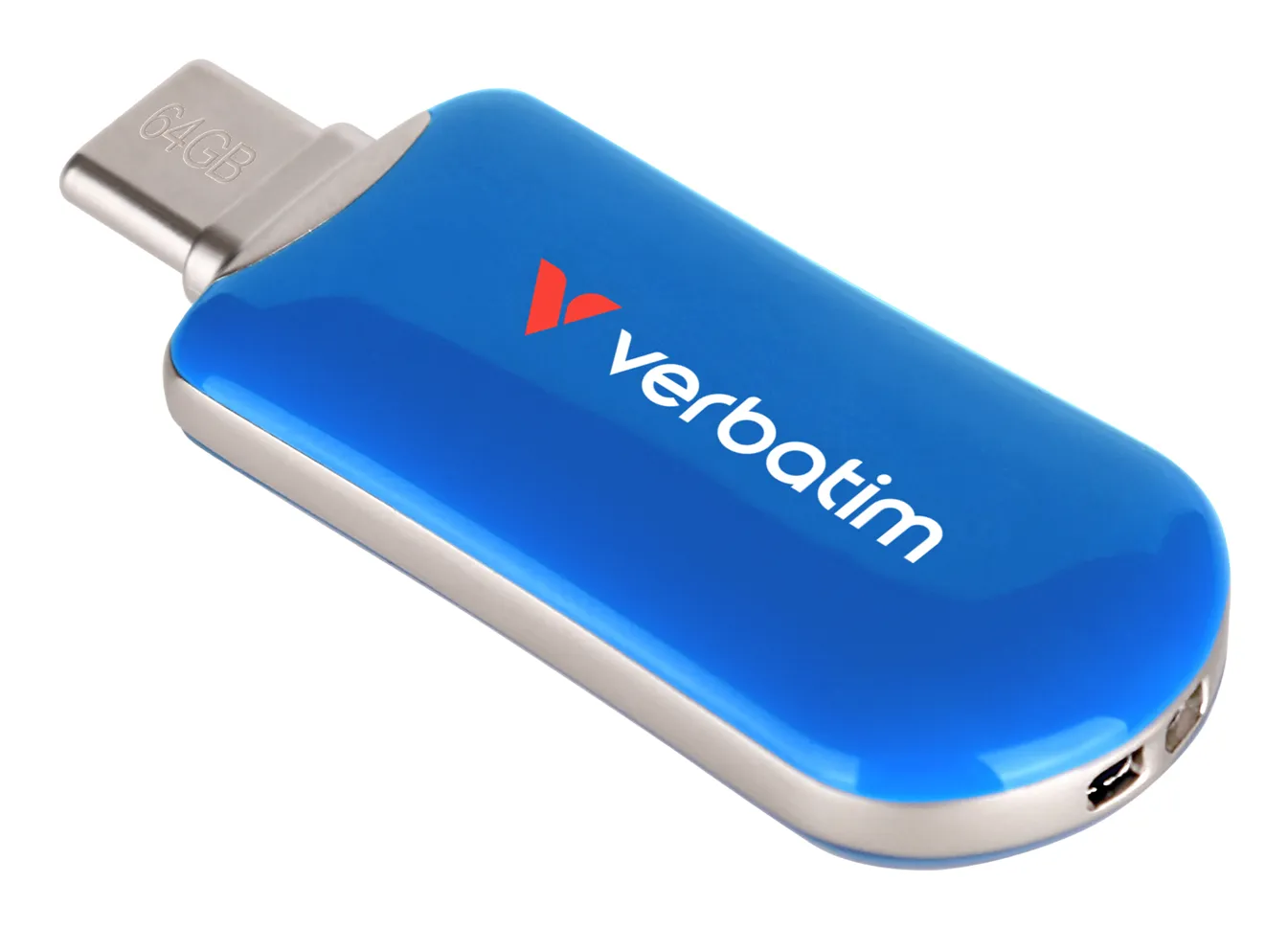 Verbatim Plectra USB-C Flash Drive Blue 64GB 64GB USB-C 3.2 Gen 1x1 - memory stick, Blue