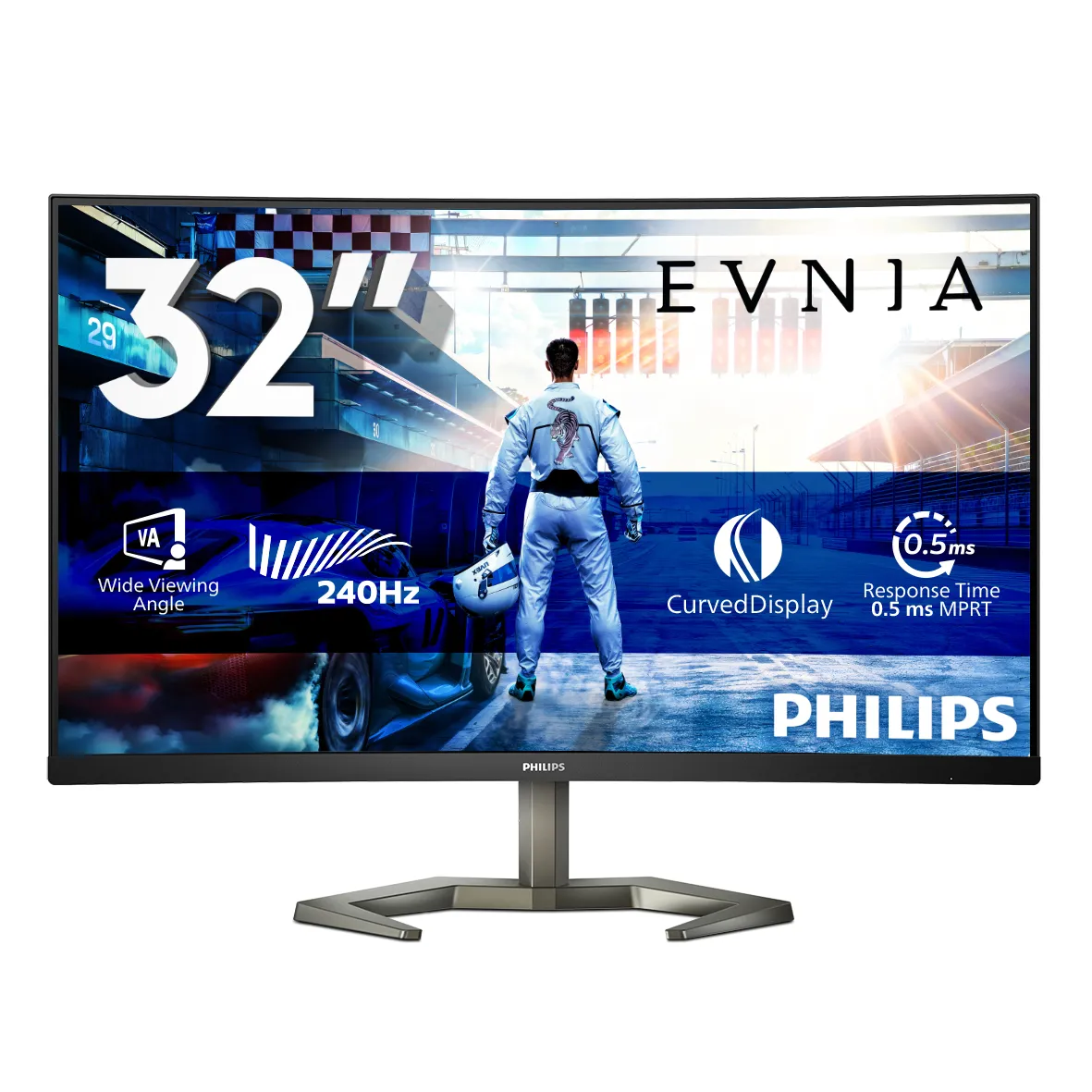 Philips Momentum 32M1C5200W/00 32" Full HD, VA, 240Hz, HDR Curved Gaming Monitor