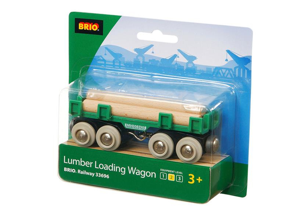 Brio Lumber Loading Wagon 33696, 4pcs