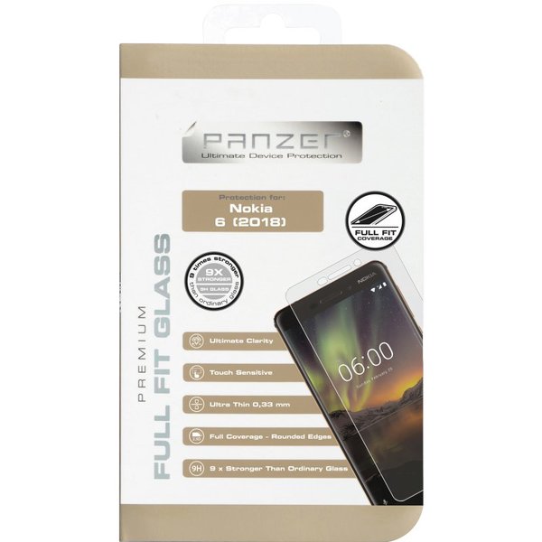 Panzer Nokia 6.1, Full-Fit Glass, Transparent