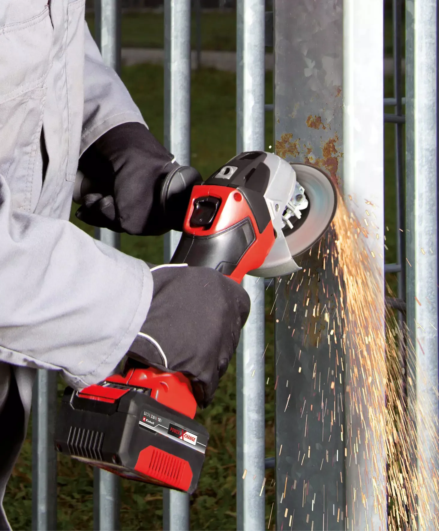 Einhell cordless angle TC-AG 18/115 Li-Solo&nbsp;(red / black, without battery and charger)