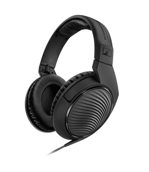 Sennheiser HD 200 PRO -kuulokkeet + 6,3 mm sovitin, musta