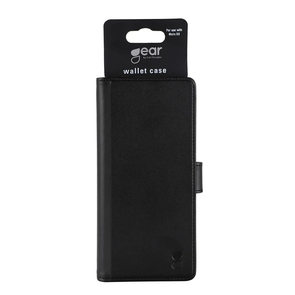 GEAR Wallet, Moto G8 - Wallet Case, Black