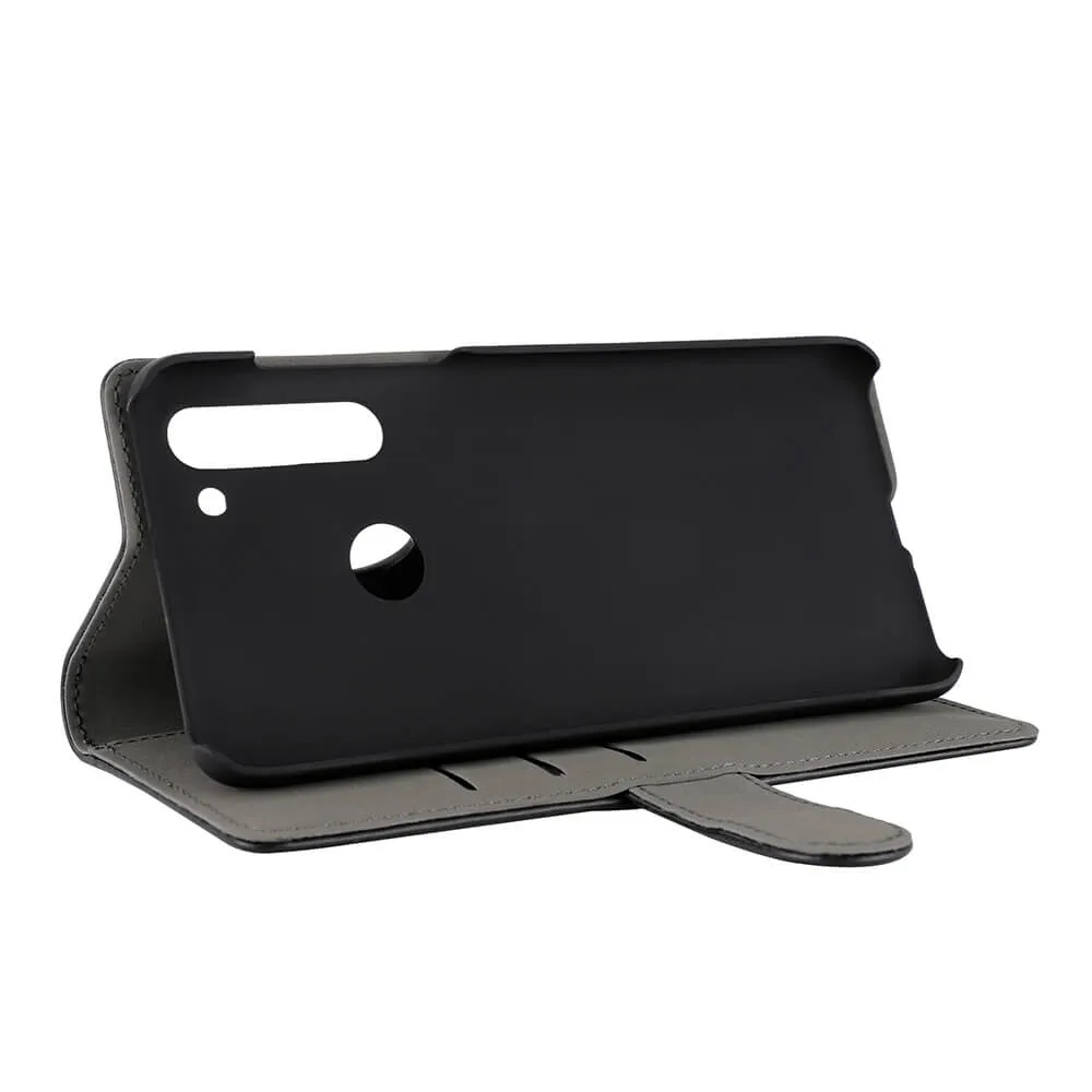 GEAR Wallet, Moto G8 - Wallet Case, Black