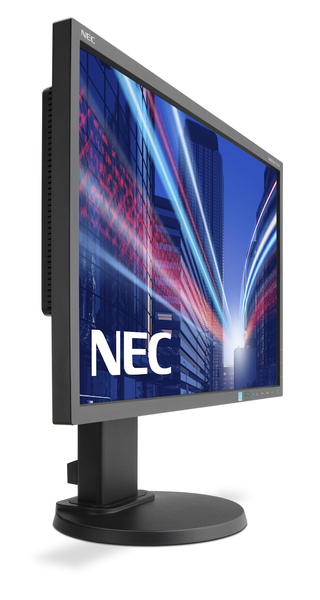 NEC 22" MultiSync E223W, 1680x1050px, TN -n&auml;ytt&ouml;, Musta