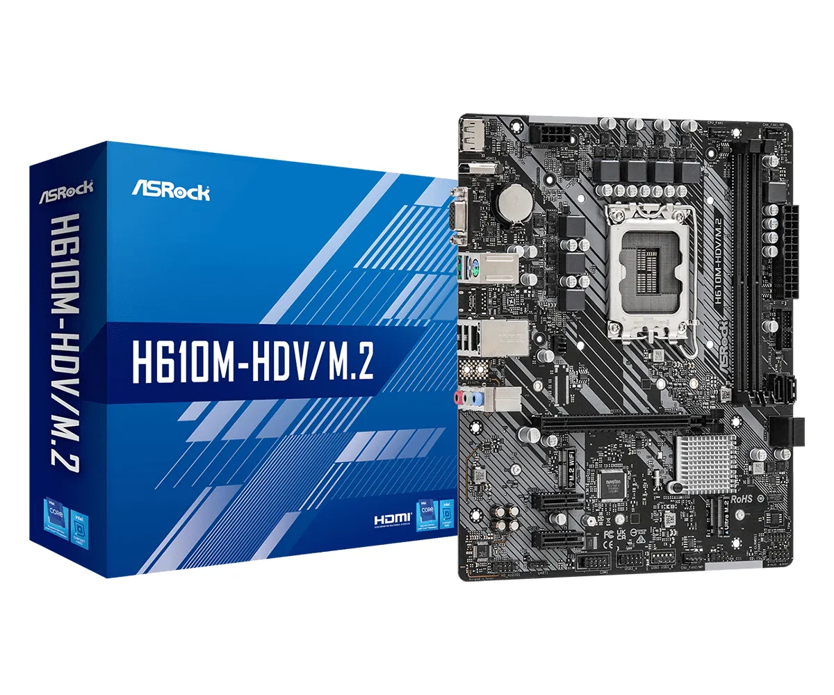 ASRock H610M-HDV/M.2 mATX - moderkort
