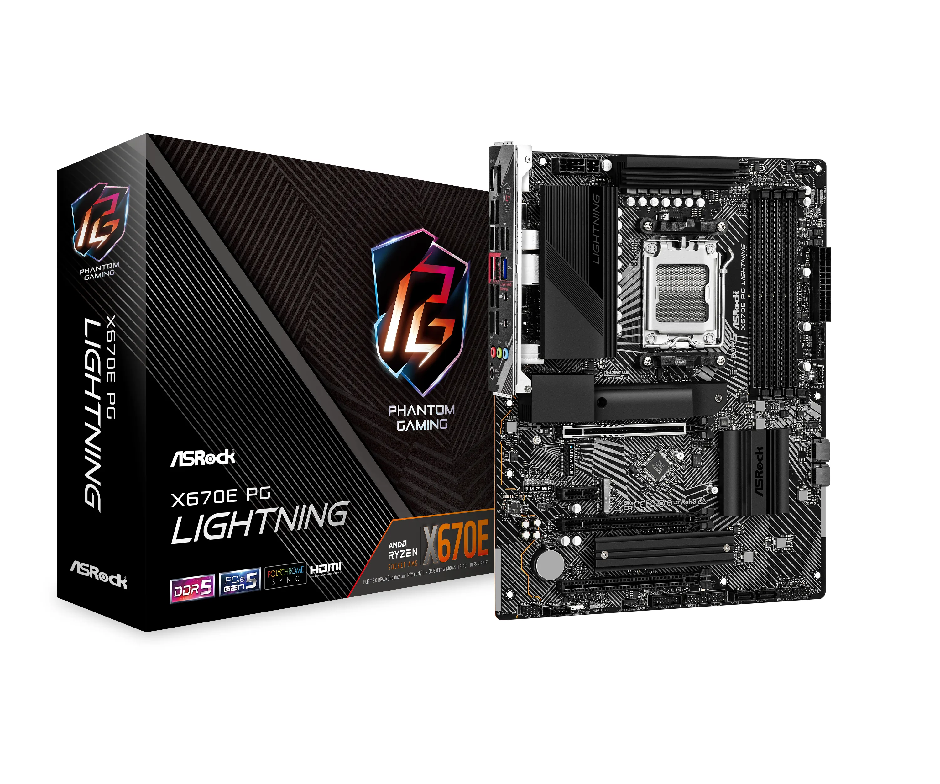 ASRock X670E PG LIGHTNING ATX - motherboard