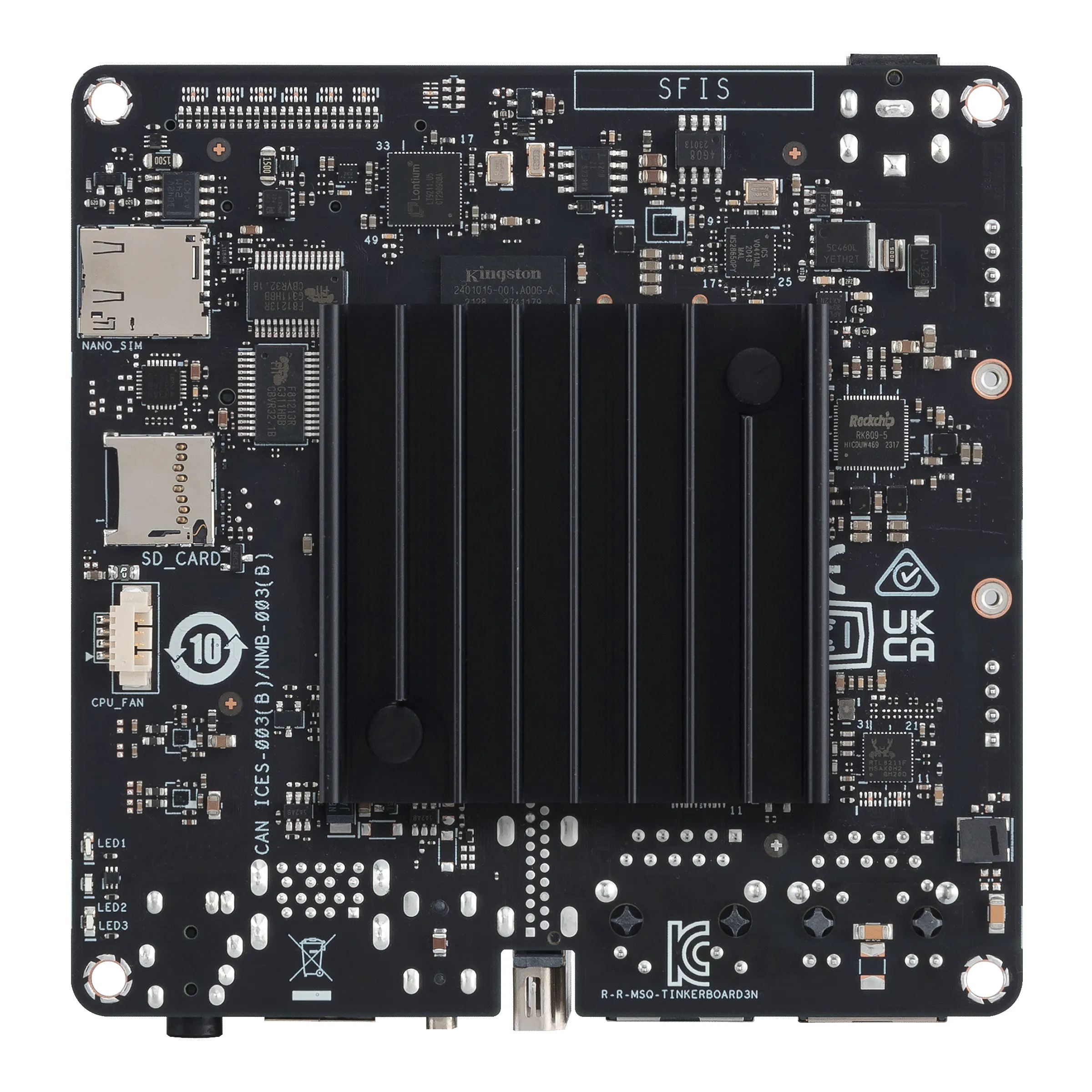 Asus Tinker Board 3N PLUS WiFi ONBOARD NUC size -emolevy