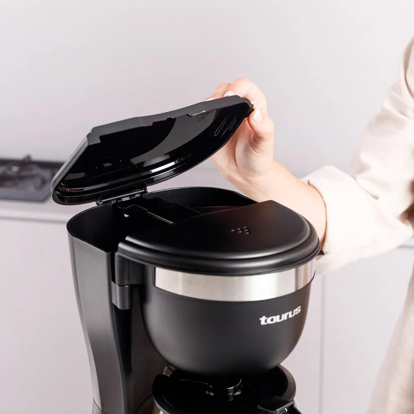 Taurus Verona Inox - coffee maker, black, 12 cups