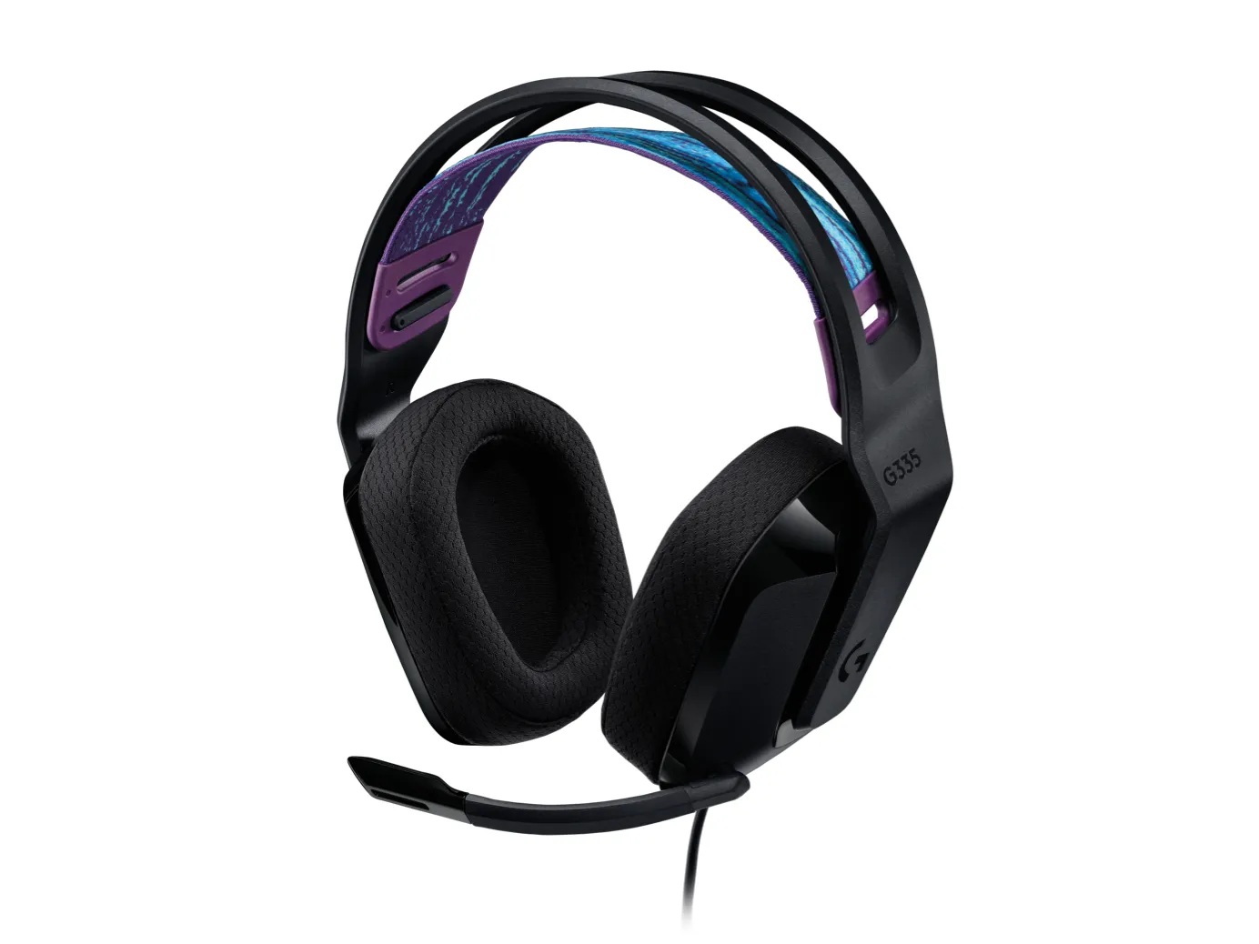Logitech G335 - spelhörlurar, svart
