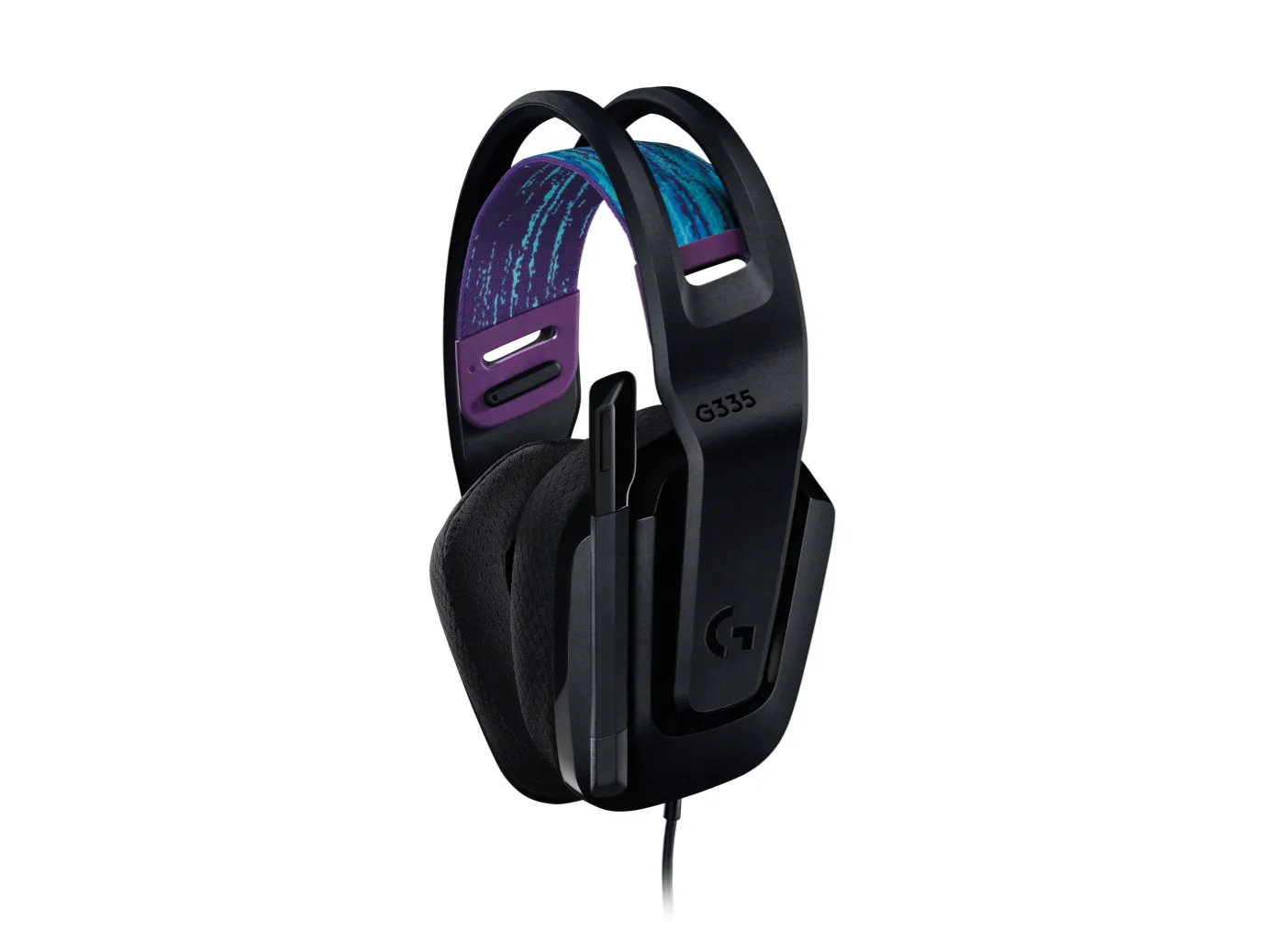 Logitech G335 - spelhörlurar, svart