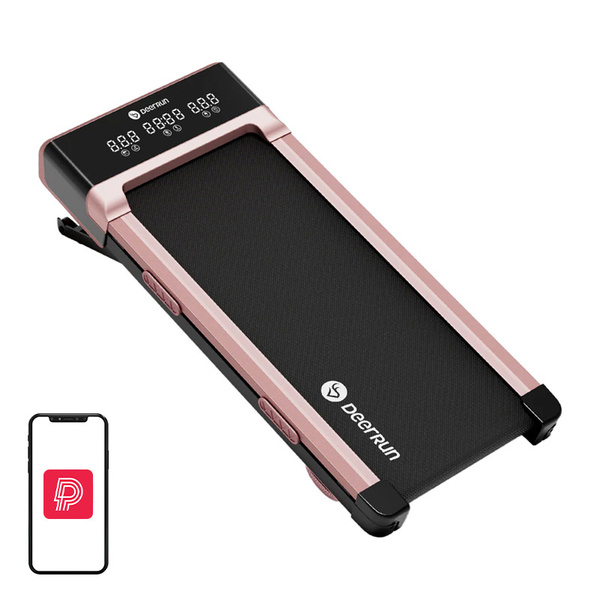 DEERRUN Z10 Electric Walking Pad Treadmill, Pink