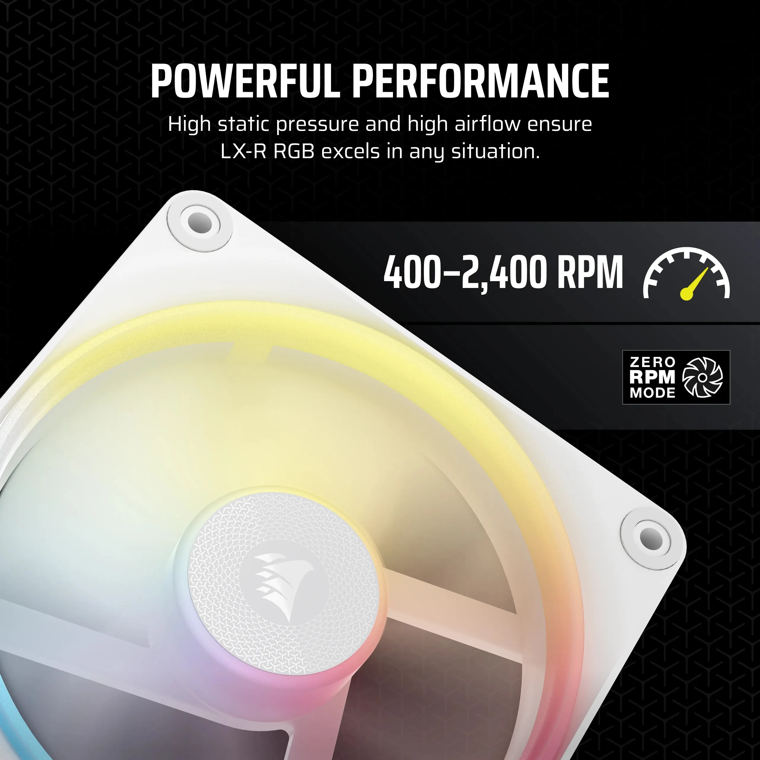 CORSAIR iCUE LINK LX120-R RGB,120mm, White, 3-pack