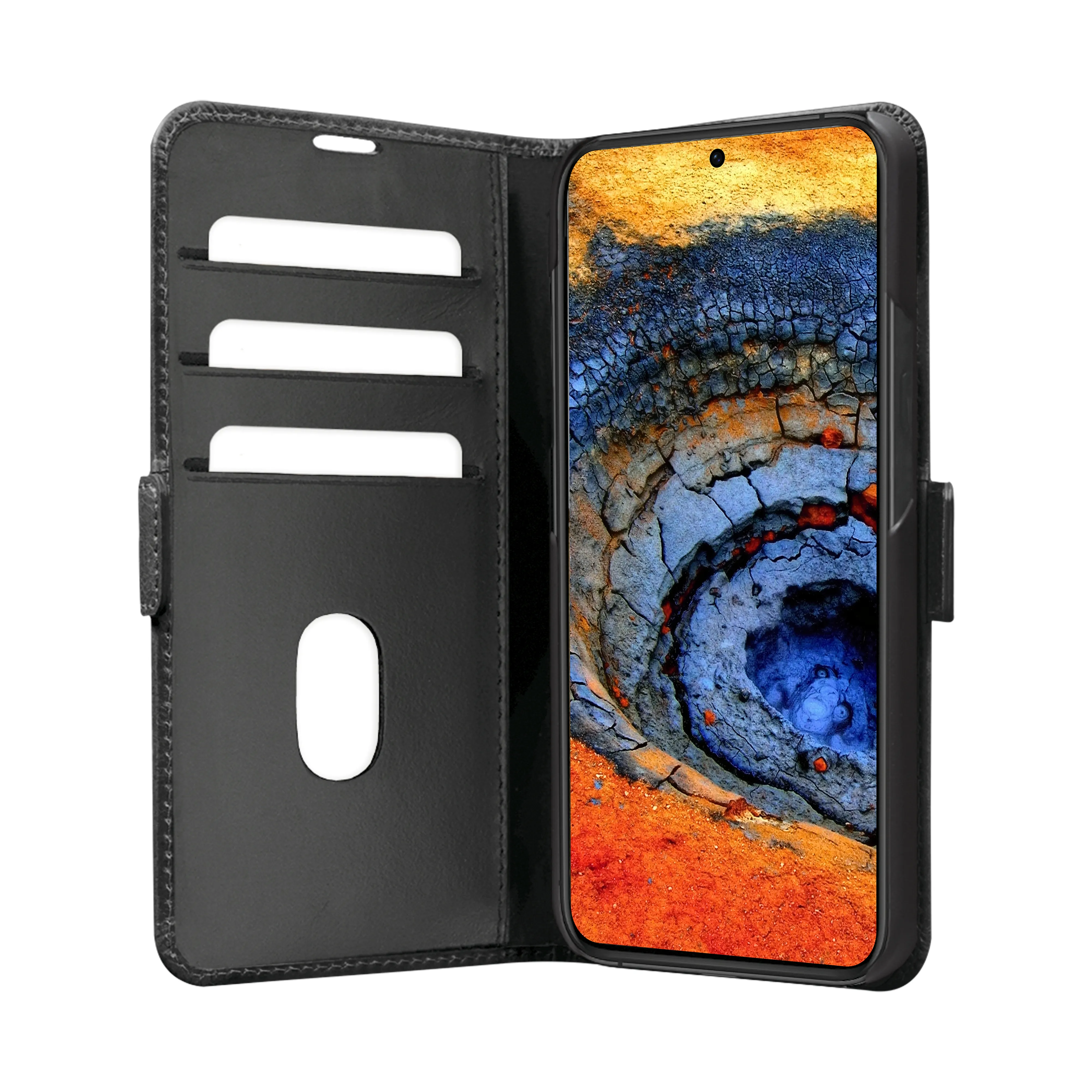 dbramante1928 Copenhagen, Galaxy A56 -lompakkokotelo, musta