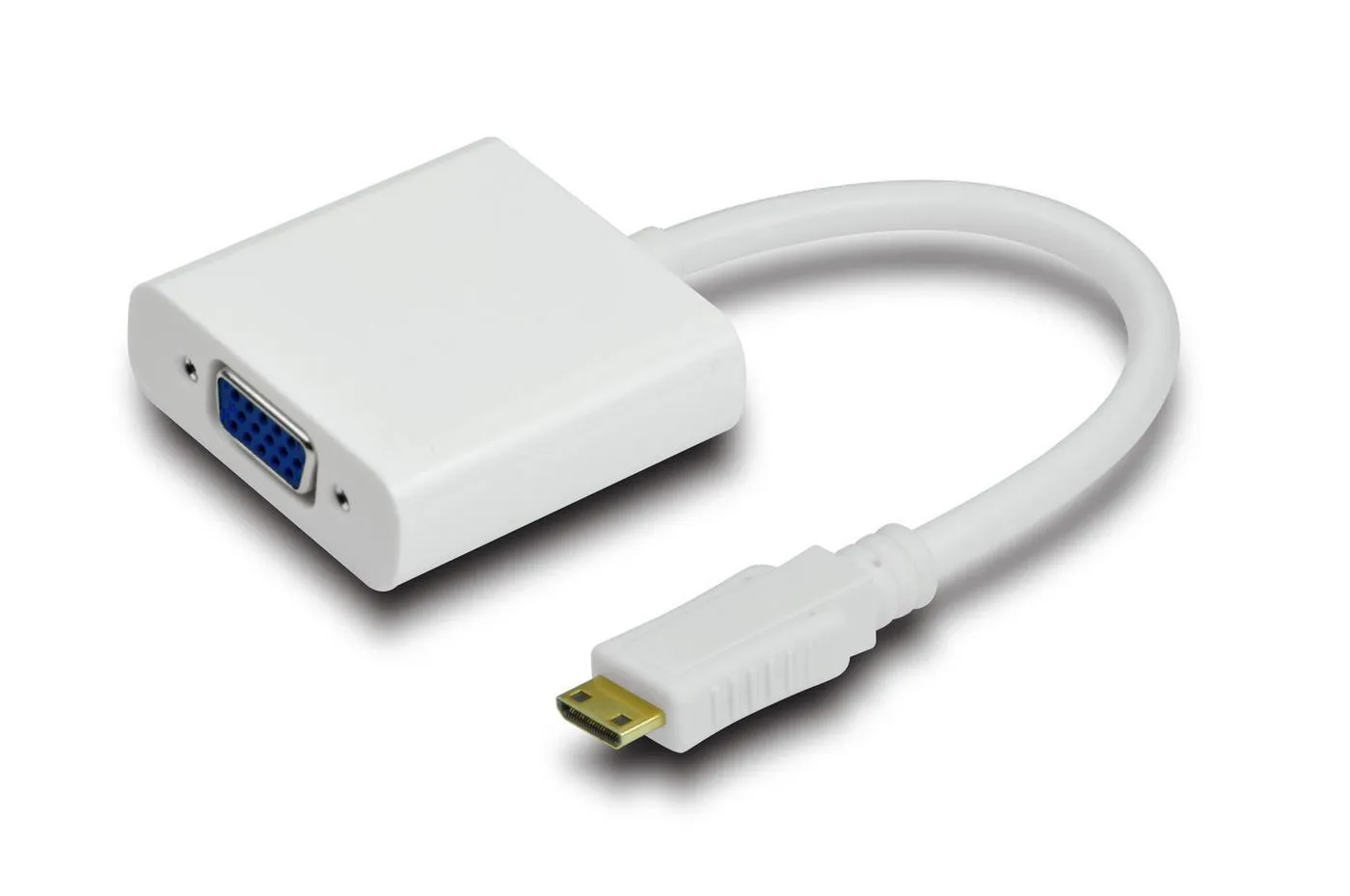 MicroConnect  VGA – mini-HDMI -adapteri, Musta