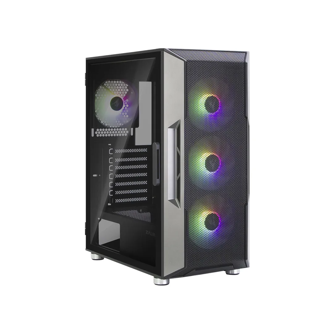 Zalman I3 Neo, 4 RGB fans - midi case with window, Black