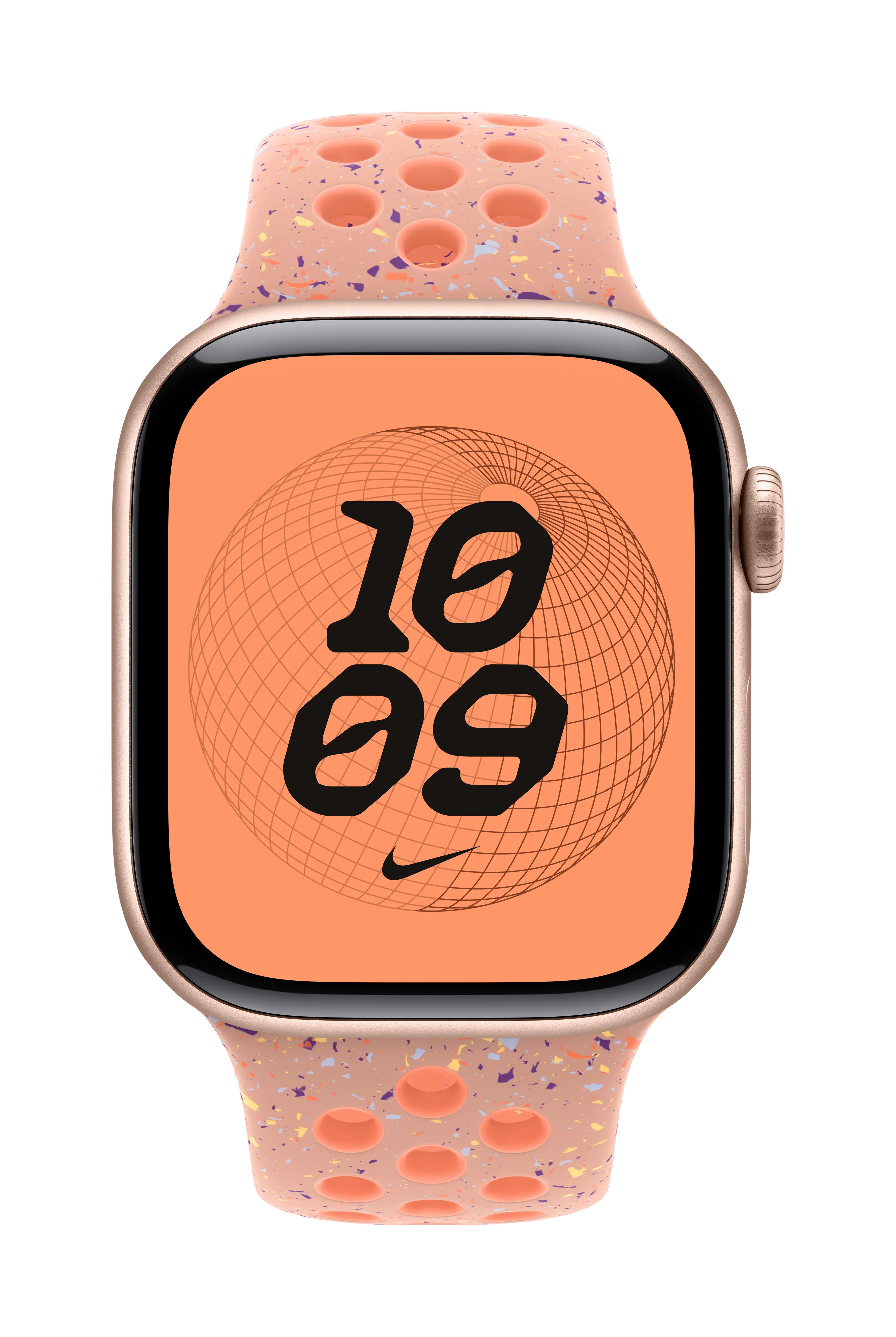Apple Watch 42 mm Nike -sport-ranneke, alpenglow pink, M/L