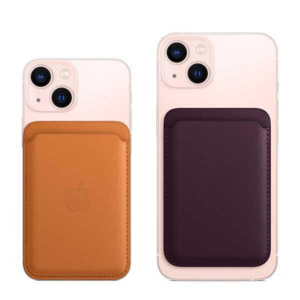 Apple iPhone, MagSafe -nahkalompakko, Golden Brown